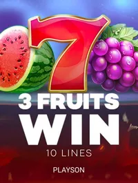 3 Fruits Win: 10 lines